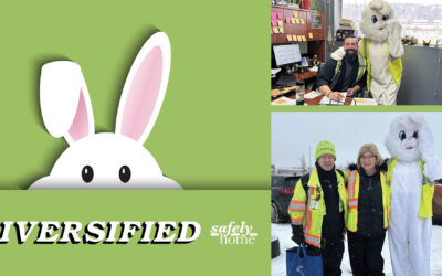 Easter Bunny Spotted Hopping All Over Diversified Fort McMurray!